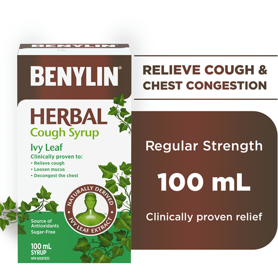 Benylin Herbal Cough Syrup, Ivy Leaf 100 ml, $11.99/100ml