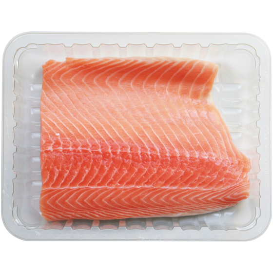 null Atlantic Salmon Fillet, Tray Pack $58.84/1kg $26.70/1lb