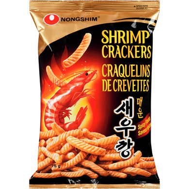 Nong Shim Craquelins de crevettes saveur épicée 75 g, 1,72 $/100g