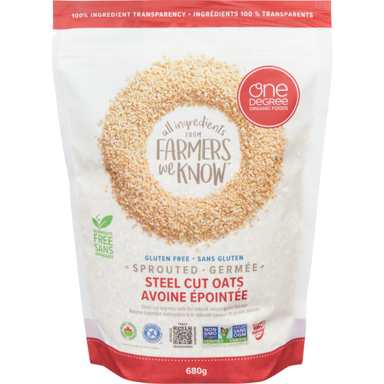 One Degree Steel Cut Oats Sprouted 680 g, $1.47/100g