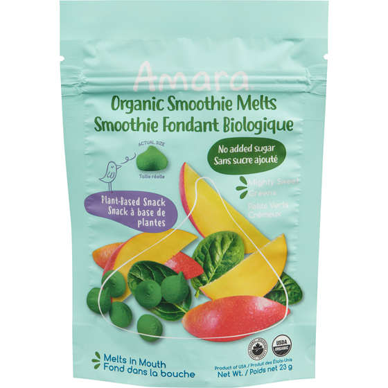 Amara Organic Smoothie Melts Mighty Sweet Greens 23 g, $26.04/100g