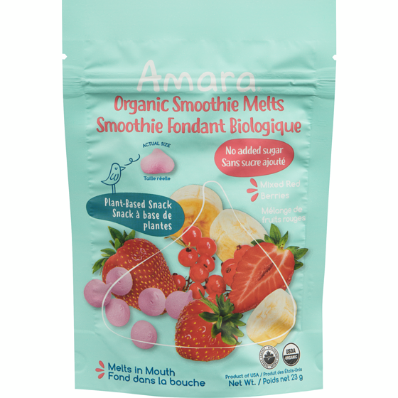 Amara Smoothie fondant biologique mélange de fruits rouges 23 g, 26,04 $/100g