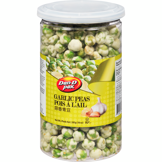 Dan D Pak Garlic Peas 285 g, $1.75/100g