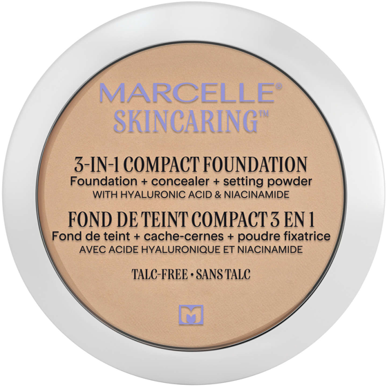 Marcelle Skincaring 3-In-1 Compact Foundation + Concealer + Setting Powder With Hyaluronic Acid Classic Ivory 8.5 g, $270.47/100g