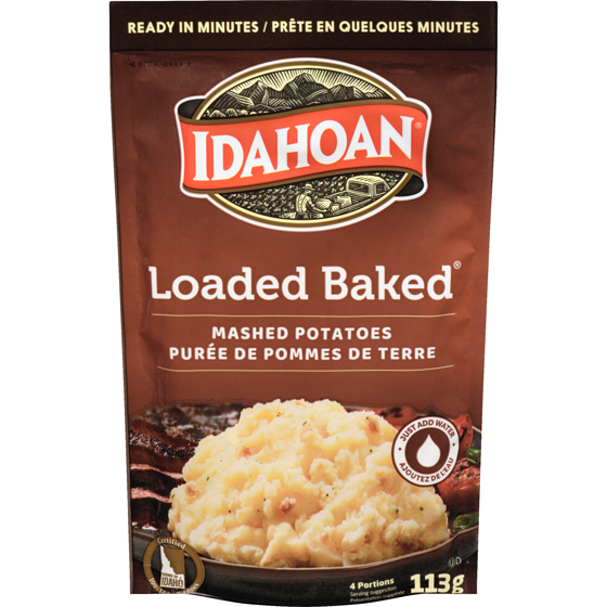Idahoan Pommes de terre purée 113 g, 1,76 $/100g