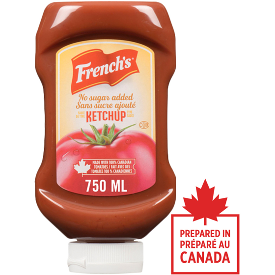 Frenchs Tomato, No Sugar Added Ketchup 750 ml, $0.73/100ml