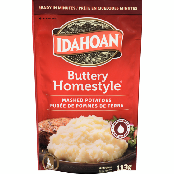 Idahoan Purée de pommes de terre au beurre à la maison 113 g, 1,73 $/100g