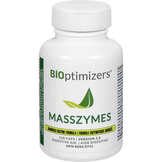 biOptimizers Digestive Aid Masszymes Advanced Enzyme Formula 120 ea, $0.50/1ea