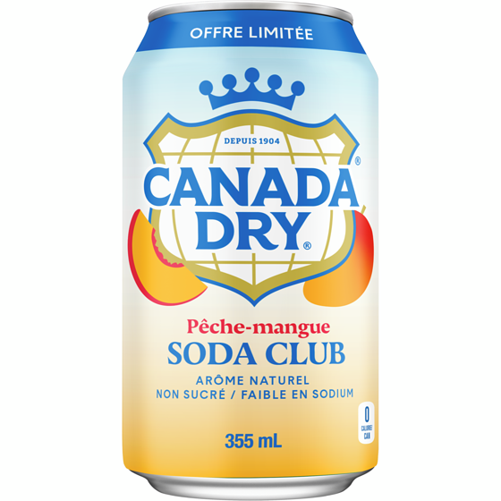 Canada Dry Soda club pêche-mangue paquet de 12 12x355.0 ml, 0,20 $/100ml