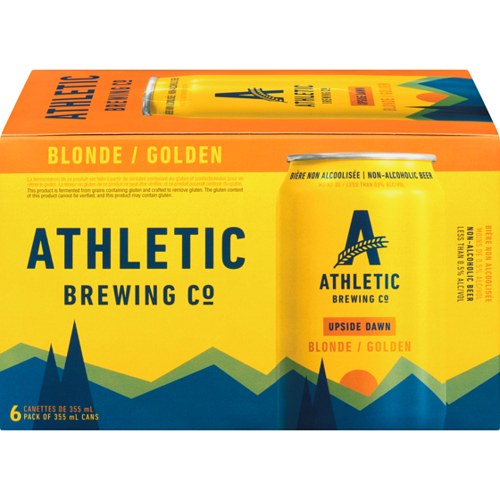 Athletic Brewing Company Upside Dawn Non-Alcoholic Blonde 6x355.0 ml, $0.66/100ml