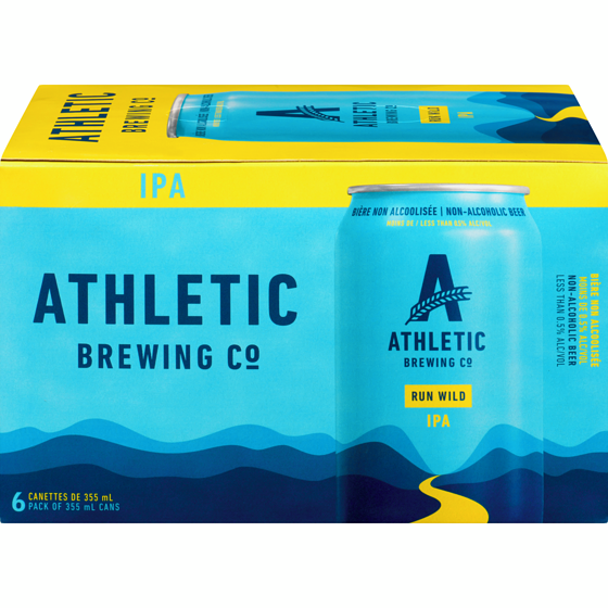 Athletic Brewing Company Run Wild IPA 6x355.0 ml, $0.66/100ml