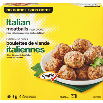 No Name Italian Meatballs 680 g, $1.47/100g