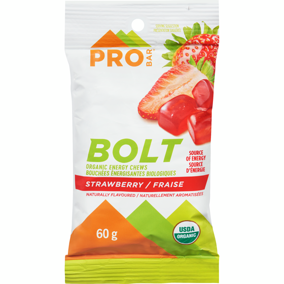 Probar Organic Energy Chews Strawberry 60 g, $6.32/100g