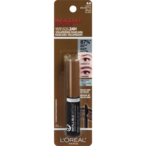 L'Oreal Paris Infallible 24h Volumizing Brow Mascara Light Brunette 4 ml, $437.25/100ml