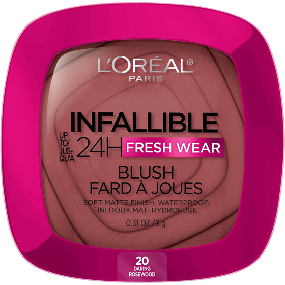 L'Oreal Paris Blush Infallible 24h Freshwear, Soft Matte Waterproof Finish Daring Rosewood 1 ea, $19.99/1ea