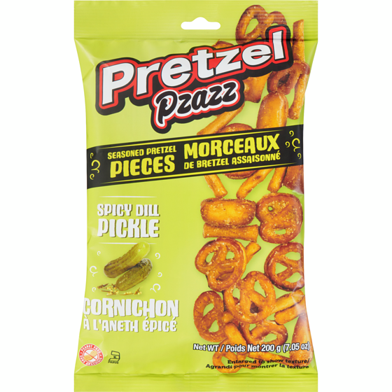 Exclusive Brands Morceaux de bretzel assaisonné cornichon à l'aneth épicé 200 g, 2,25 $/100g