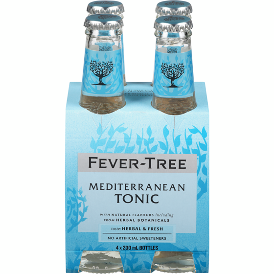 Fever Tree Tonic Water Mediterranean 4x200.0 ml, $0.91/100ml
