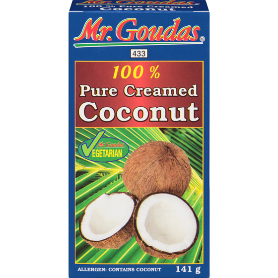 Mr Goudas 100 % Pure Creamed Coconut 142 g, $1.26/100g