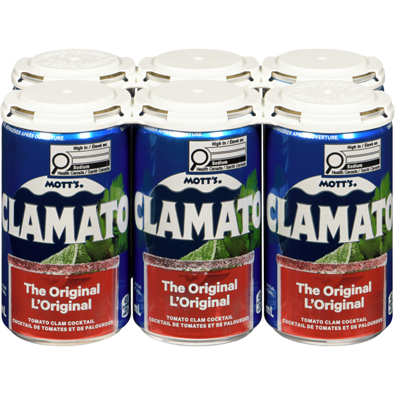 Mott's Clamato Tomato Clam Cocktail Original 6x213.0 ml, $0.51/100ml