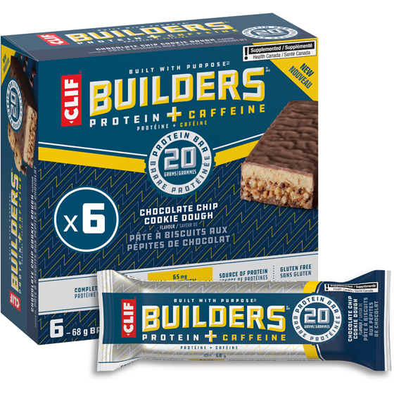 Clif builders saveur de pâte à biscuits aux pépites de chocolat 408 g, 27,93 $/100g