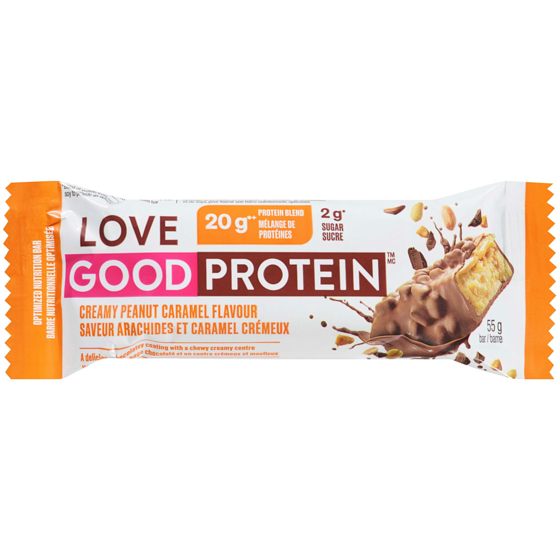 LoveGoodFats Optimized Nutrition Bar Creamy Peanut Caramel Flavour 55 g, $8.16/100g