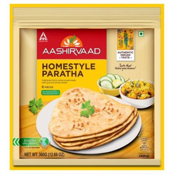 Aashirvaad Homestyle Paratha 360 g, $0.97/100g