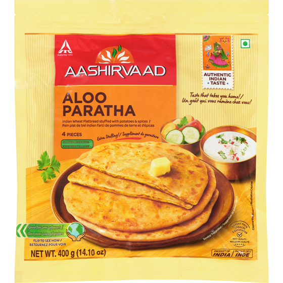 Aashirvaad Aloo Paratha 400 g, $0.87/100g