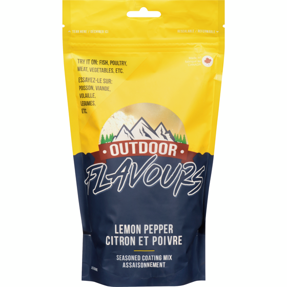 Outdoor Flavours Assaisonnement citron et poivre 315 g, 2,86 $/100g