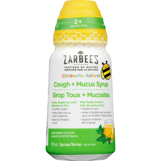 ZARBEE'S Children's Cough + Mucus Syrup 118 ml, $11.01/100ml