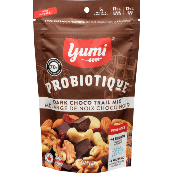 Yumi Organics Probiotique mélange de noix choco-noir 175 g, 5,71 $/100g