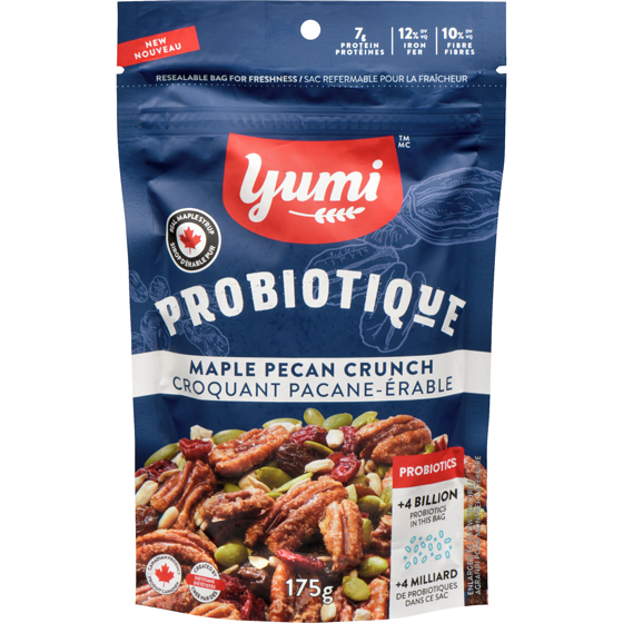 Yumi Organics Probiotique Maple Pecan Crunch 175 g, $5.99/100g