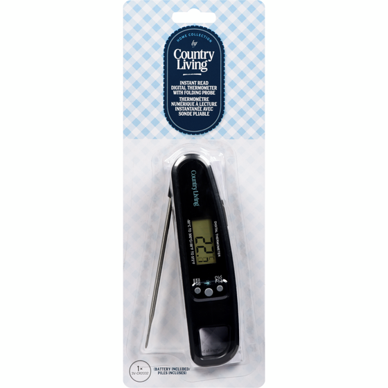 Country Living Instant Read Digital Thermometer With Folding Probe 1 ea, $15.00/1ea