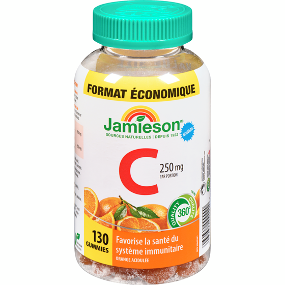 Jamieson Vitamin C Gummmies 250Mg 130 ea, 0,13 $/1ch