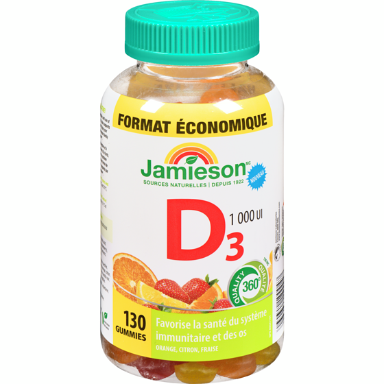 Jamieson Vitamine D3  130 ea, 0,17 $/1ch