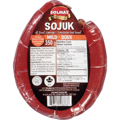 Solmaz Halal Sojuk Mild 350 g, $3.29/100g