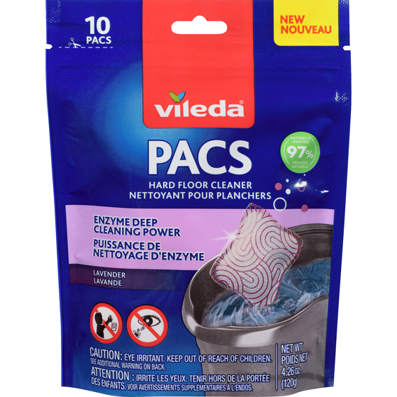 Vileda PACS Floor Cleaning, Lavender, 10pk 10 ea, $1.40/1ea