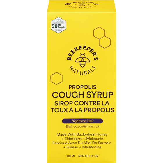 Beekeeper's Naturals Propolis Cough Syrup Nighttime Elixir 118 ml, $16.94/100ml