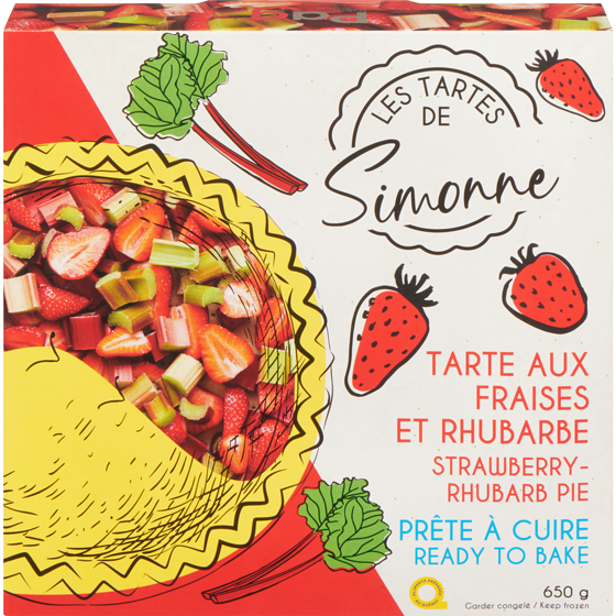 null Strawberry - Rhubarb Pie 650 g, $1.00/100g