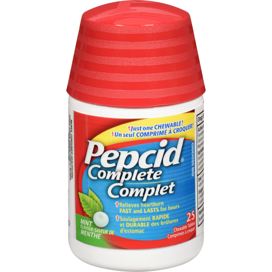 Pepcid Complete Chewable Tablets Mint Flavour 25 ea, $0.72/1ea