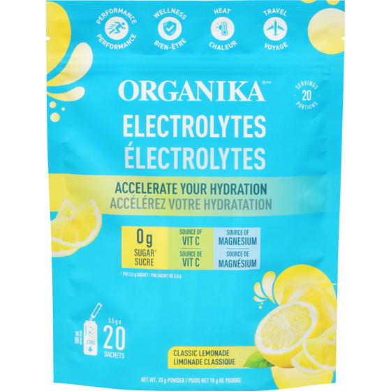 Organika Electrolytes Powder Classic Lemonade 70 g, $49.99/100g