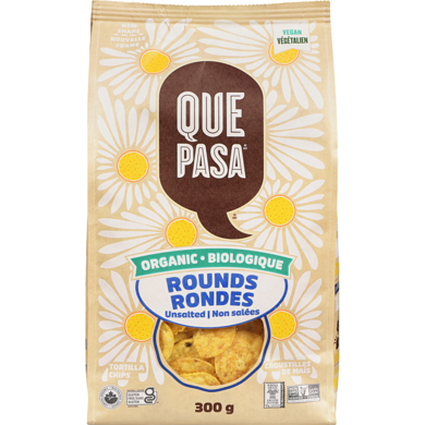 round yellow tortilla chips
