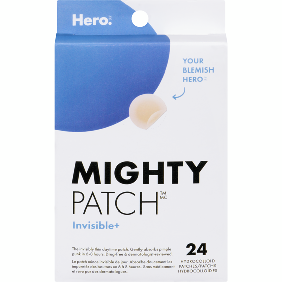 Hero Mighty Patch Hydrocolloid Patches Invisible+ 24 ea, $1.00/1ea