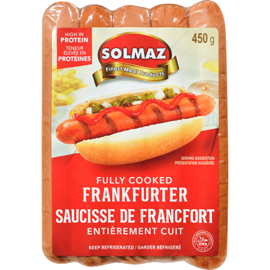 Solmaz Frankfurter 450 g, $2.89/100g
