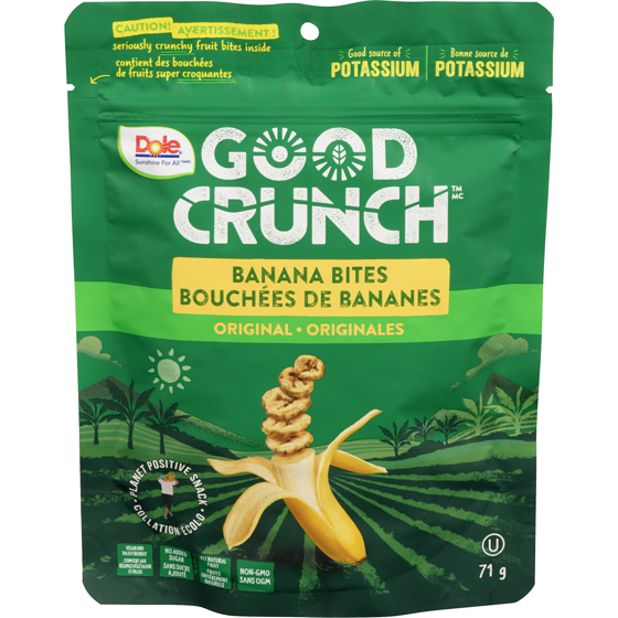 Dole Good Crunch Banana Bites Original 71 g, $7.73/100g