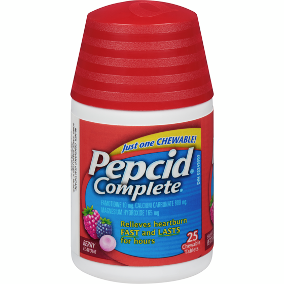 Pepcid Complete Berry Flavour 25 Chewable Tablets 25 ea, $0.68/1ea
