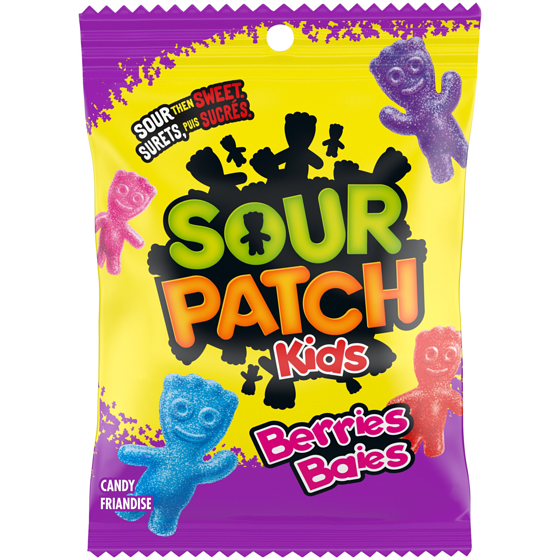 Maynards Sour Patch Kids aux baies, friandises surettes, bonbons gélifiés 150 g, 2,66 $/100g