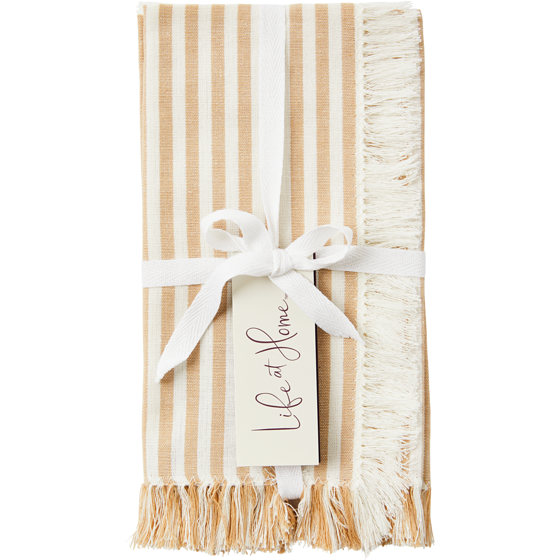Life at Home Cotton Napkins 2 Pack - Stripe - 1 ea