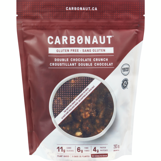 Carbonaut Sans gluten granola croustillant double chocolat 283 g, 4,87 $/100g