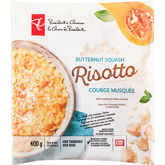 President's Choice Butternut Squash Risotto 400 g, $1.62/100g