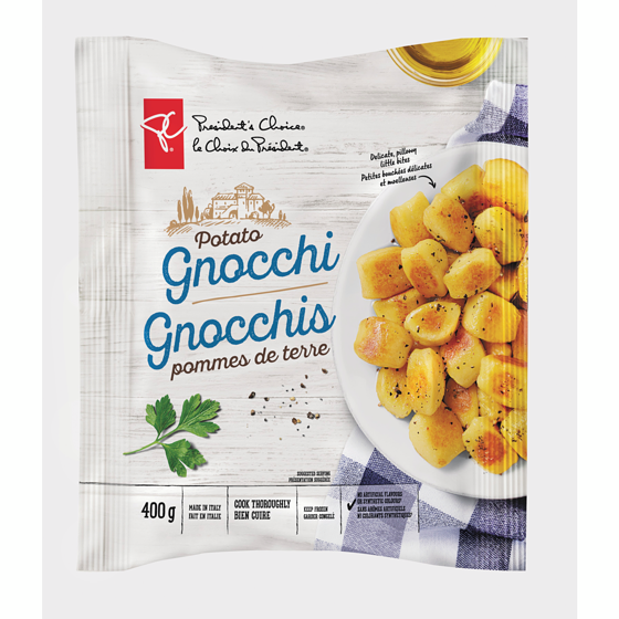 President's Choice Potato Gnocchi 400 g, $1.62/100g